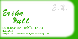 erika mull business card